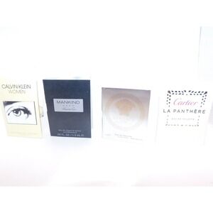 CK Women-Mankind Hero-Versace Eros Pour Femme- Cartier La Panthere Perfu Samples
